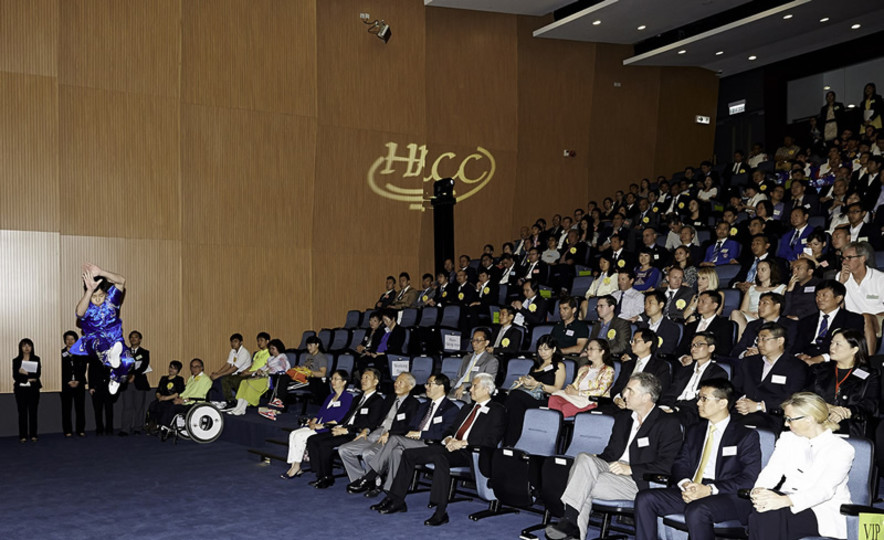 This year's Coach of the Year Awards takes on a new presentation format, with wushu athletes invited to perform and deliver the results to the presenting guests.