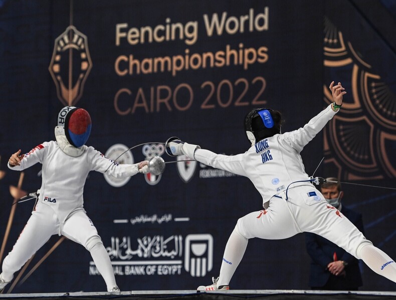 江旻憓 （右）&nbsp;（圖片來源：International Fencing