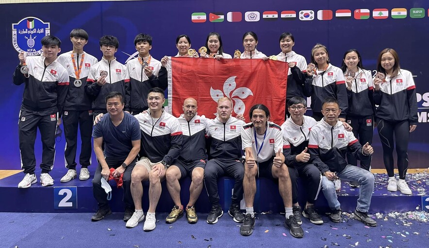 From back row left:&nbsp;Cheng Tit-nam,&nbsp;Leung Chin-yu, Ng