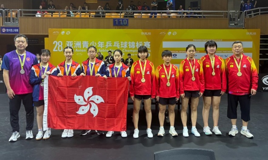 Girls&#39; Team (U15)

(Photo: Hong Kong, China Table Tennis Association)