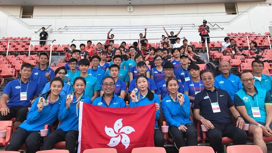 香港青少年田径队（相片来源：香港业余田径总会）