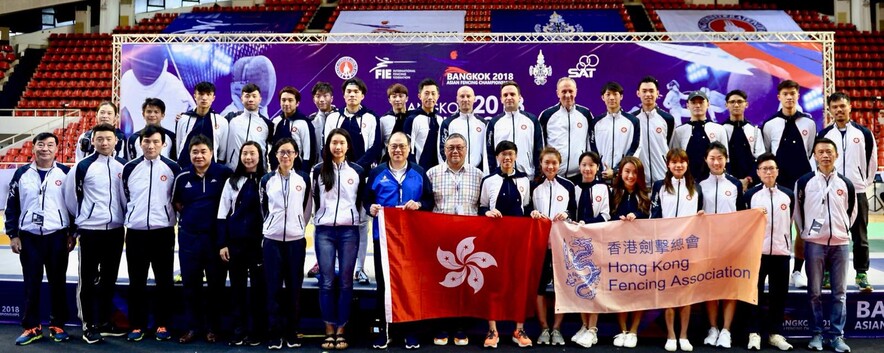 Hong Kong fencing team (Photo: Hong Kong Fencing Association)