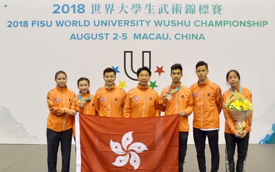 The Hong Kong wushu team