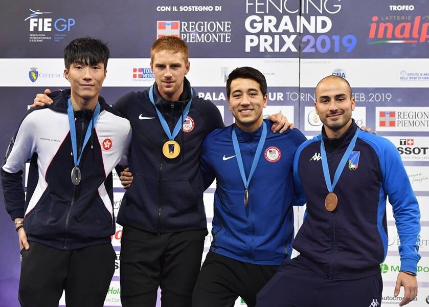 Left: Cheung Ka-long (Photo:&nbsp;International Fencing Federation)