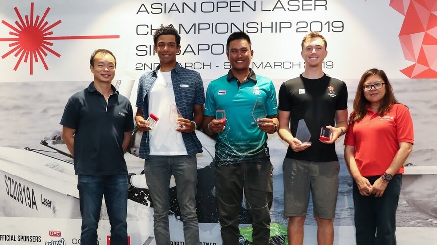 Second right:&nbsp;Nicholas Bezy (Photo:&nbsp;Singapore Sailing