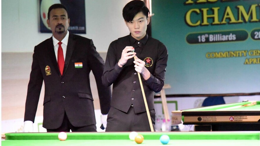 張家瑋（圖片來源：Asian Confederation of Billiard Sports）