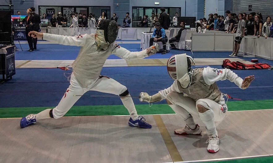 左：蔡俊彦（图片来源：International Fencing Federation）